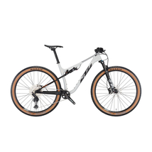KTM Scarp Elite 2023 férfi Fully Mountain Bike metallic white (black+orange)