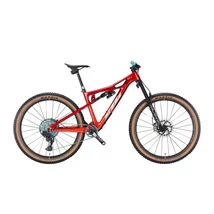 KTM Prowler Exonic 2023 férfi Fully Mountain Bike chrome red (fire orange+chrome matt+aqua)