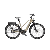 KTM Macina City 810 Belt 2025 női E-bike Olive Pearl Matt (Blk+Orange)