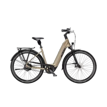 KTM Macina City 810 Belt 2025 unisex E-bike Olive Pearl Matt (Blk+Orange)