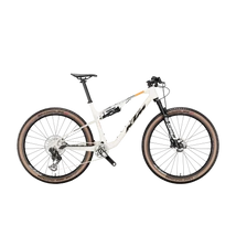 KTM Scarp Prime 2025 férfi Fully Mountain Bike Opal White (Black+Orange)