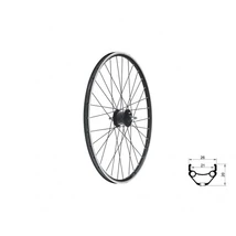 Kellys Fűzött első kerék Draft Dynamo V-brake, 24&quot;, black