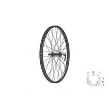 Kellys Fűzött első kerék Wasper V-brake F, 24&quot;, black