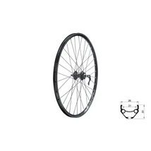 Kellys Fűzött első kerék KLS DRAFT DSC, 26&quot; F, black