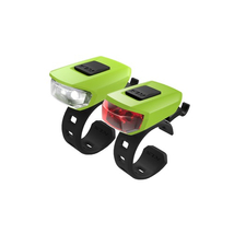 KELLYS KLS VEGA USB kerékpár lámpa szett - lime green