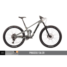 Kona 36e Process 134 CR 2023 férfi Fully Mountain Bike grey