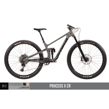 Kona 36e Process X CR 2023 férfi Fully Mountain Bike grey