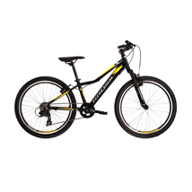 Kross Hexagon JR 1.0 2022 gyerek kerékpár fekete-ezüst-sárga