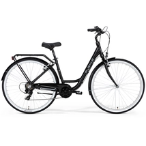 M-Bike Cityline 728 női City Kerékpár 43 cm selyem fekete