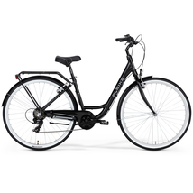 M-Bike Cityline 728 női City Kerékpár 46 cm selyem fekete