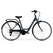 M-Bike Cityline 728 női City Kerékpár 43 cm selyem szürke/kék