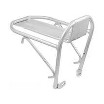 MVTek Csomagtartó első, féktüskére szerelhető,24"/26"/28" alu, szürke, Max:10kg