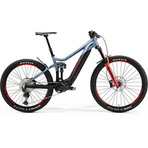 Merida eOne-Sixty 700 2021 férfi E-bike matt acélkék/fekete (piros)