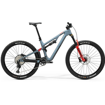 Merida One-Forty 6000 2023 férfi fully Mountain Bike selyem acélkék (kék/tűzpiros)