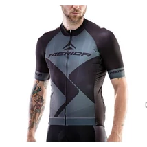 Merida Mez Rhombe Design rövid szürke/fekete végig cipzár XXL - 15512T0435