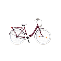 Neuzer Balaton Premium 26 N3 Női City Kerékpár padlizsán-fehér-barna