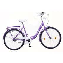 Neuzer Balaton 26 Plus női City Kerékpár lila/zöld- fehér