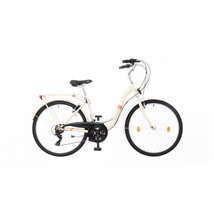 Neuzer Venezia 30 női City Kerékpár krém-narancs