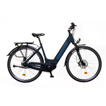 Neuzer SIENA női E-bike E-Trekking sötétszürke/kék Bafang középmotoros