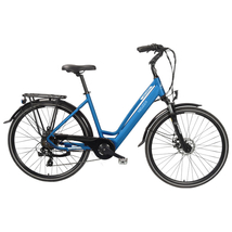 Neuzer Sorrento női E-bike hátsó agymotor matt kék