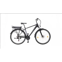 Neuzer E-Trekking Zagon MXUS teleszkópos villával férfi e-bike matt fekete-szürke