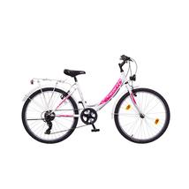 Neuzer Cindy 24 City Gyerek Kerékpár fehér/fehér-pink