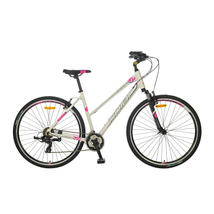 Polar Athena női cross trekking kerékpár fehér/rózsaszín