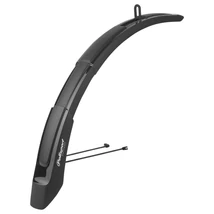 Polisport első-hátsó sárvédő szett EXPANDER cross 26/27.5/29", 65 mm széles, rövid első pálcás verzió (első villához rögzíthető), fekete