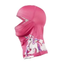 Thermo fejvédő gyerek maszk Relax DELTA téli balaklava rózsaszín unikornis