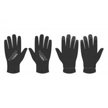 Rock Machine Winter Race LF téli hosszú ujjú kerékpáros kesztyű fekete-szurke