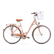 Romet Art Deco Eco 2022 női City Kerékpár matt rózsaszín