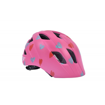 Safety Labs Fiona Light gyermek kerékpáros sisak rózsaszín szivecskés S