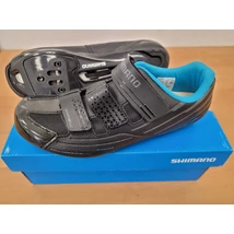 Shimano RP2 SPD-SL black noir országúti kerékpáros cipő, fekete-kék 40