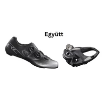 Shimano Cipő Országúti Rc702 Férfi Fekete + Pedál Spd-Sl Pdr7000 Stoplival