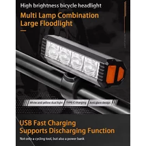 Spyral lámpa első 1200 lumen USB fekete