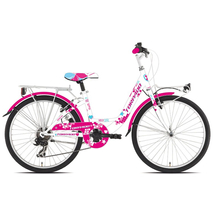 Torpado T611 Kelly MTB 24&quot; Gyerek Kerékpár pink-fehér