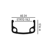 VeloGo Abroncs 28" (622) 36H alu szimpla RI