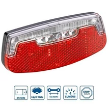 VeloGo Lámpa hátsó 6 led csomagtartóra FÉK SENSOR