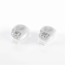 VeloGo Villogó szett szilikonos e+h 2 ledes fehér