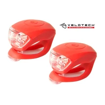 Velotech Villogó 2LED piros