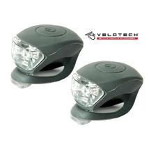 Velotech Villogó 2led szürke