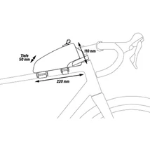 Zefal Váztáska Z Adventure T1 Felsőcsőre T.Záras 1.0L Fekete 144G