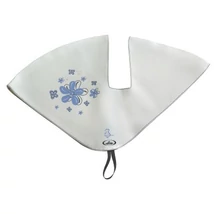 Montegrappa Szoknyavédő műbőr fehér/ ezüst virággal