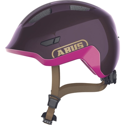ABUS kerékpáros gyerek sisak Smiley 3.0 ACE LED, In-Mold royal purple