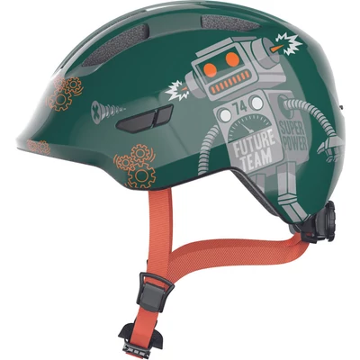 ABUS kerékpáros gyerek sisak Smiley 3.0, In-Mold green robo