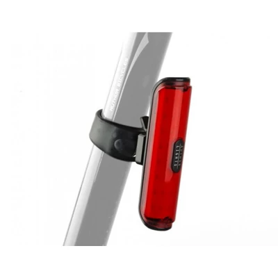 AUTHOR Hátsó villogó A-Pilot USB 50lm fekete/piros lencsével