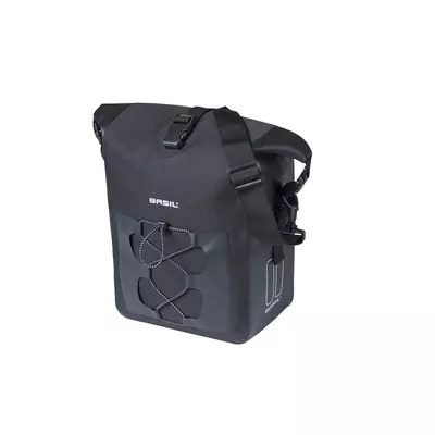 Basil egyoldalas táska Navigator Waterproof M Single Bag, Hook ON, 12-15 l, fekete