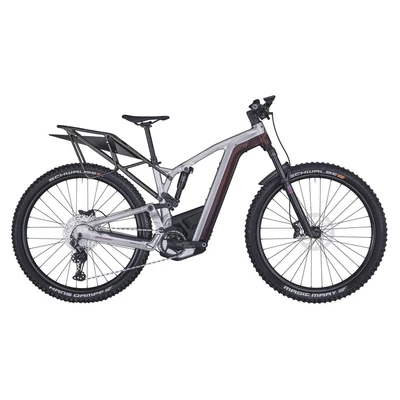 Bergamont E-Trailster 130 Pro unisex E-bike shiny silver/red