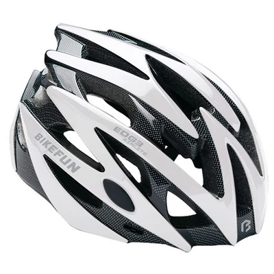 Bikefun Fejvédő Edge fehér/karbon M
