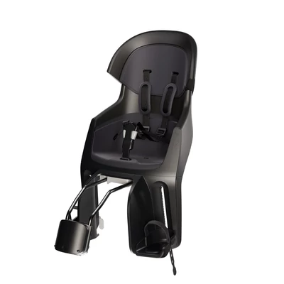 Bobike hátsó gyerekülés EXCLUSIVE Evolve maxi, vázra szerelhető, dönthető, magasságban állítható extra fejtámasszal és rugós csillapítással, fekete